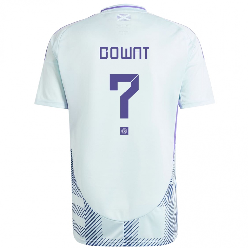 Hombre Fútbol Camiseta Escocia Ibane Bowat #0 Azul Menta Claro 2ª Equipación 24-26 Argentina