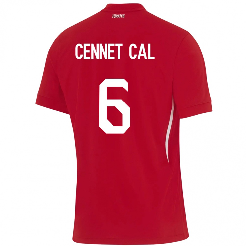 Hombre Fútbol Camiseta Turquía Meryem Cennet Çal #6 Rojo 2ª Equipación 24-26 Argentina