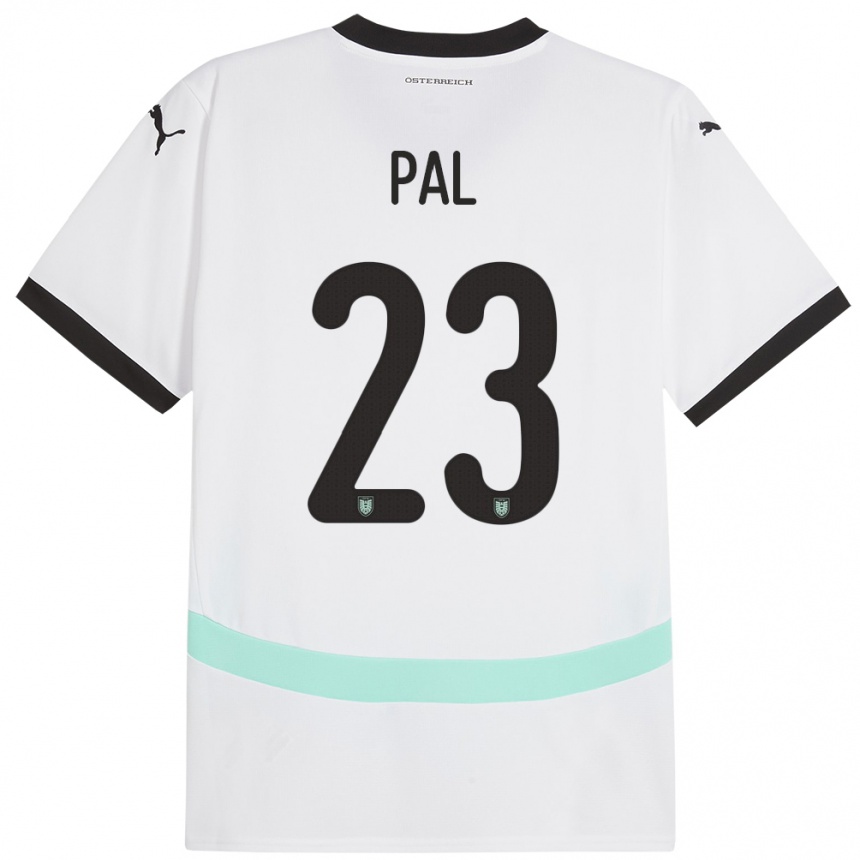 Hombre Fútbol Camiseta Austria Jasmin Pal #23 Blanco 2ª Equipación 24-26 Argentina