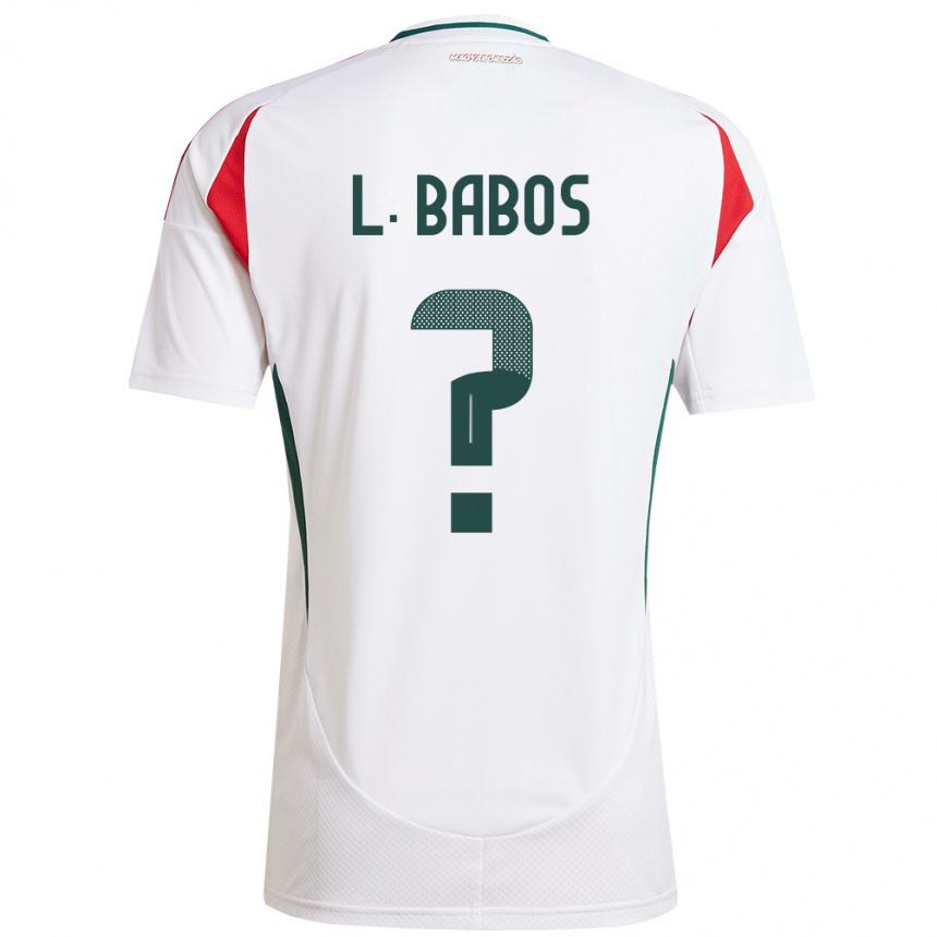 Hombre Fútbol Camiseta Hungría Levente Babós #0 Blanco 2ª Equipación 24-26 Argentina