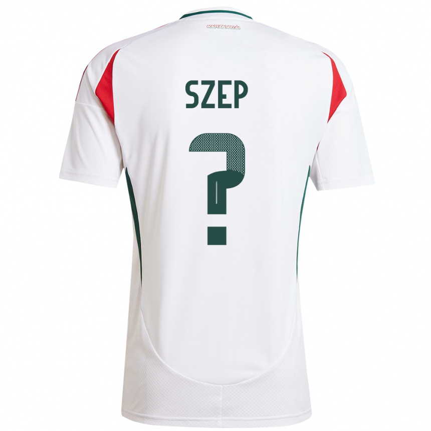 Hombre Fútbol Camiseta Hungría Márton Szép #0 Blanco 2ª Equipación 24-26 Argentina