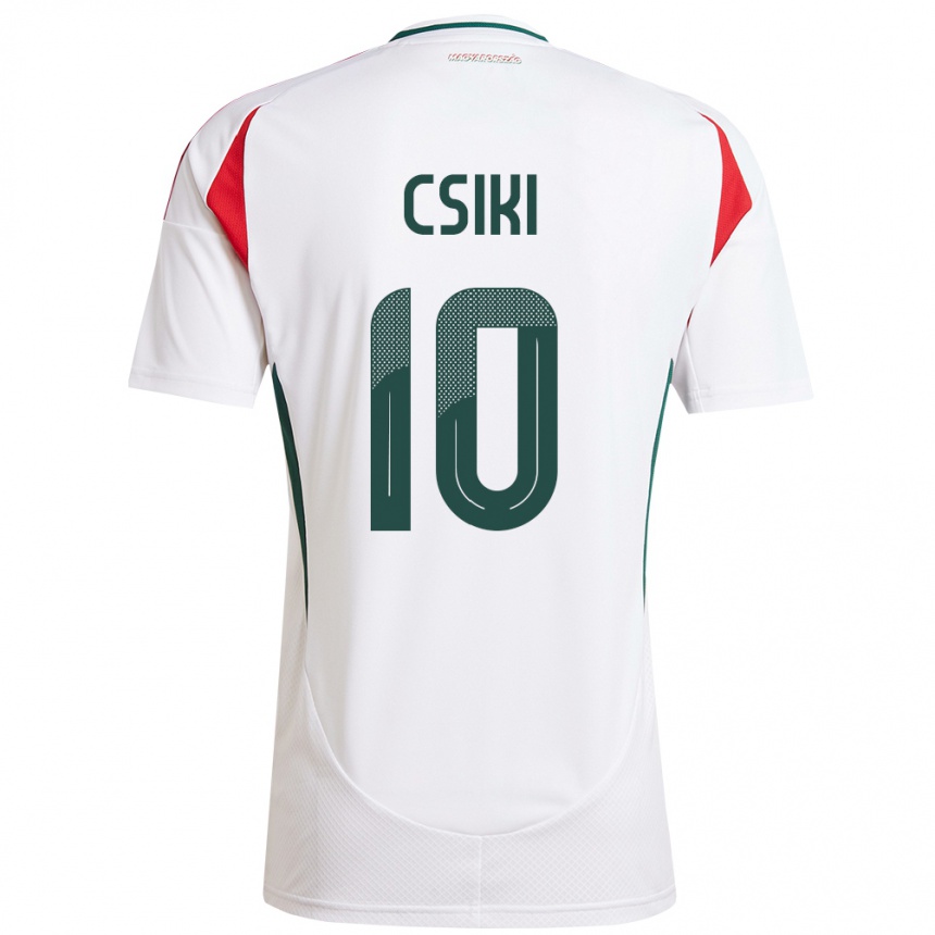 Hombre Fútbol Camiseta Hungría Anna Csiki #10 Blanco 2ª Equipación 24-26 Argentina