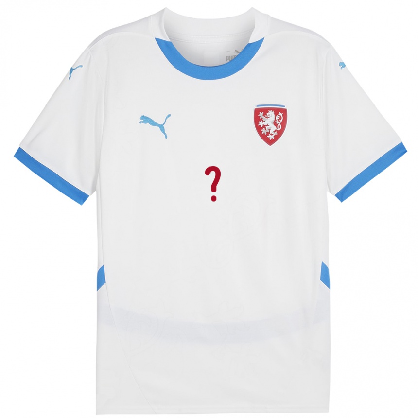 Hombre Fútbol Camiseta Chequia Su Nombre #0 Blanco 2ª Equipación 24-26 Argentina