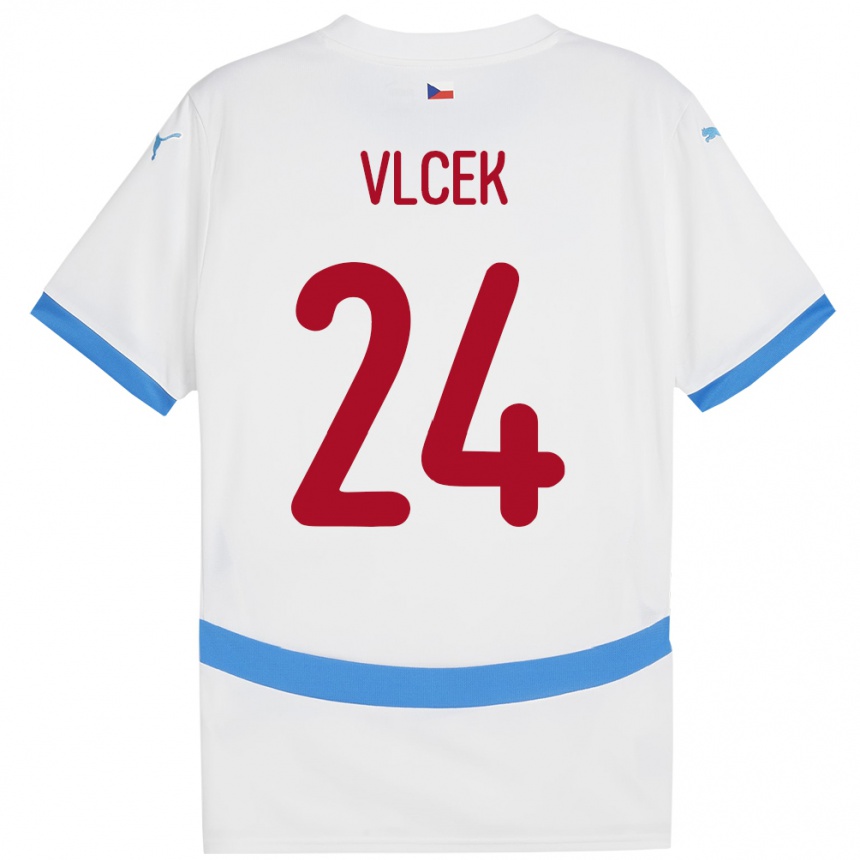 Hombre Fútbol Camiseta Chequia Tomas Vlcek #24 Blanco 2ª Equipación 24-26 Argentina