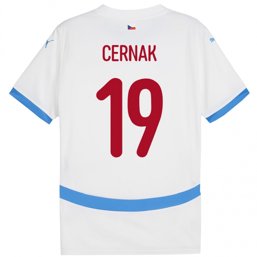 Hombre Fútbol Camiseta Chequia Michal Cernak #19 Blanco 2ª Equipación 24-26 Argentina