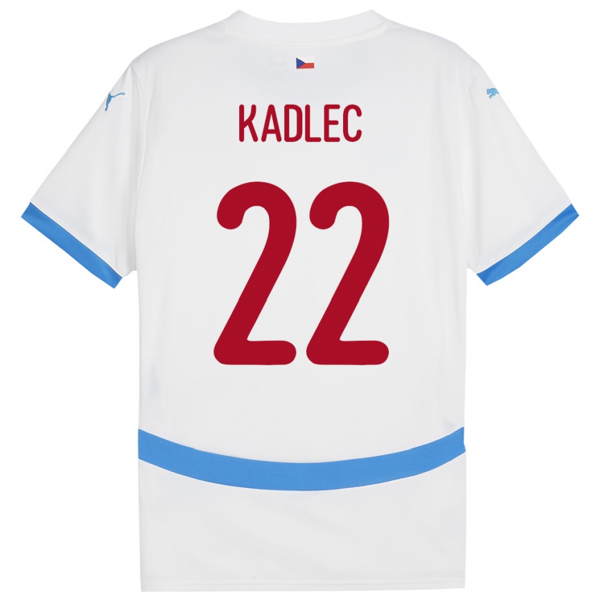 Hombre Fútbol Camiseta Chequia Adam Kadlec #22 Blanco 2ª Equipación 24-26 Argentina