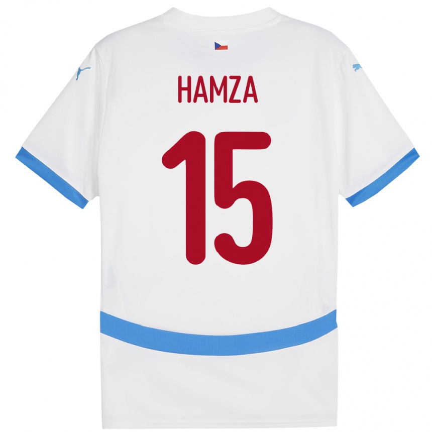 Hombre Fútbol Camiseta Chequia Jiri Hamza #15 Blanco 2ª Equipación 24-26 Argentina