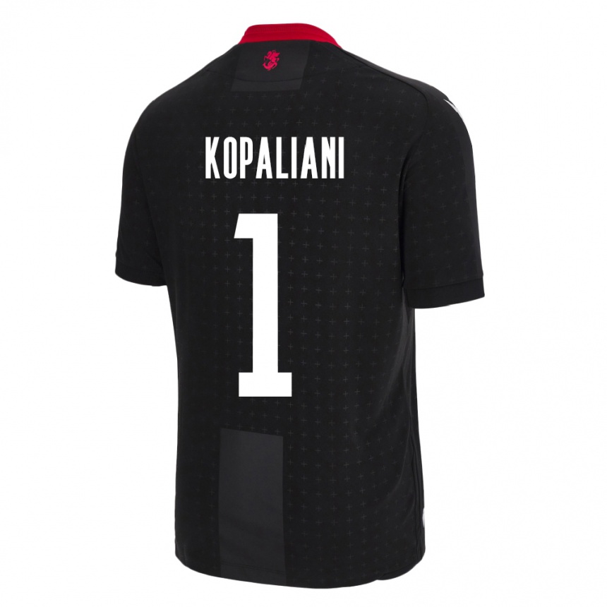 Hombre Fútbol Camiseta Georgia Soso Kopaliani #1 Negro 2ª Equipación 24-26 Argentina