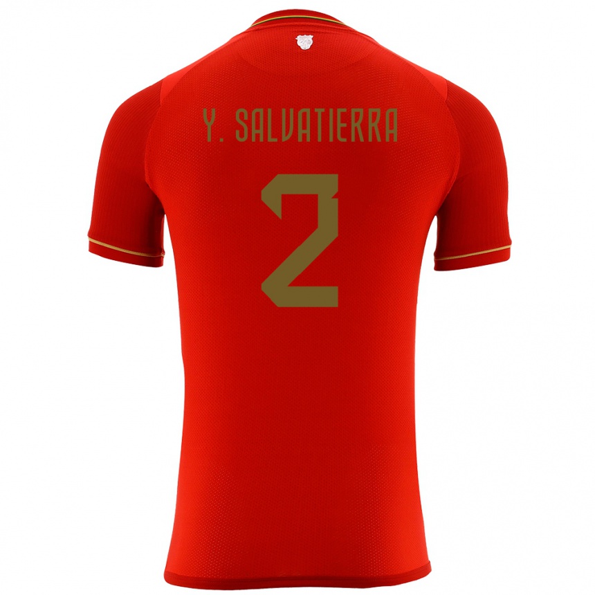 Hombre Fútbol Camiseta Bolivia Yuditaz Jimena Salvatierra #2 Rojo 2ª Equipación 24-26 Argentina