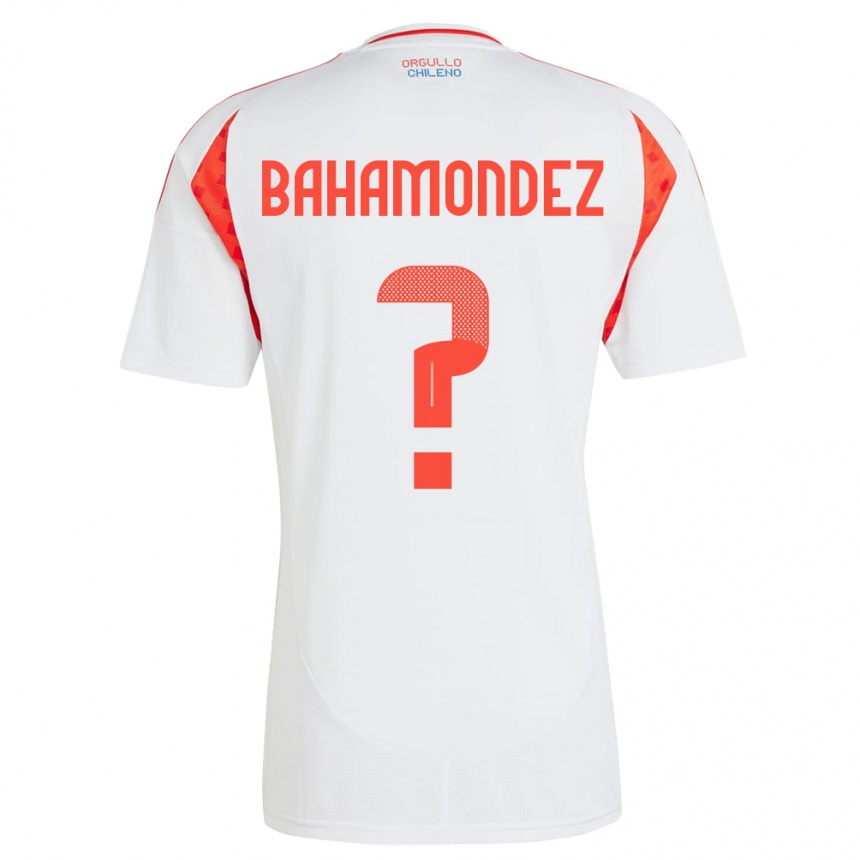 Hombre Fútbol Camiseta Chile Taizo Bahamondez #0 Blanco 2ª Equipación 24-26 Argentina