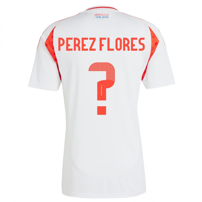 Hombre Fútbol Camiseta Chile Benjamín Pérez Flores #0 Blanco 2ª Equipación 24-26 Argentina