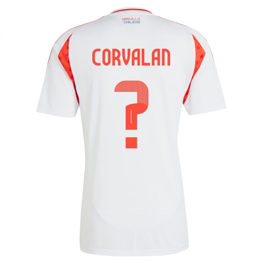 Hombre Fútbol Camiseta Chile Elisa Corvalan #0 Blanco 2ª Equipación 24-26 Argentina