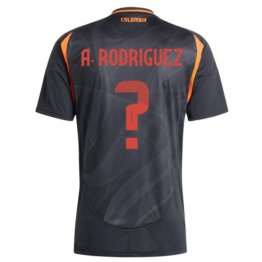 Hombre Fútbol Camiseta Colombia Andrés Rodríguez #0 Negro 2ª Equipación 24-26 Argentina