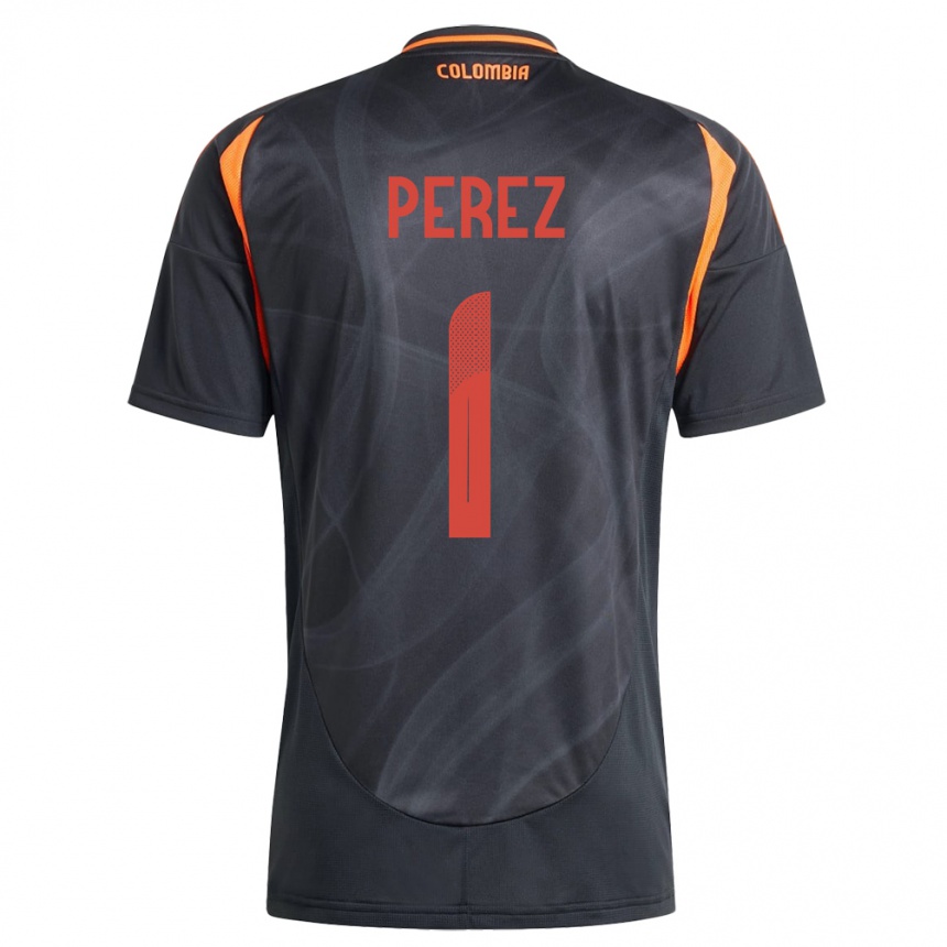 Hombre Fútbol Camiseta Colombia Catalina Pérez #1 Negro 2ª Equipación 24-26 Argentina