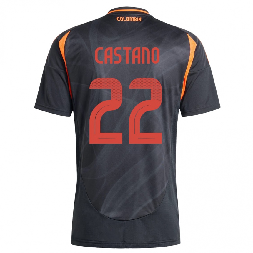 Hombre Fútbol Camiseta Colombia Stefany Castaño #22 Negro 2ª Equipación 24-26 Argentina