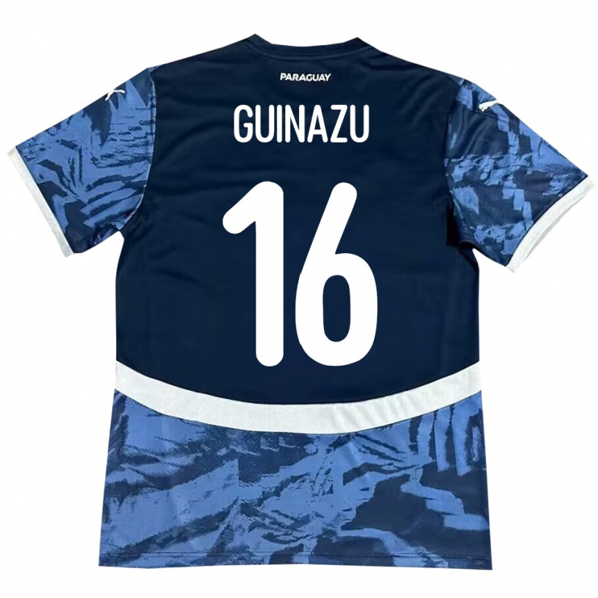 Hombre Fútbol Camiseta Paraguay Lucas Guiñazú #16 Azul 2ª Equipación 24-26 Argentina