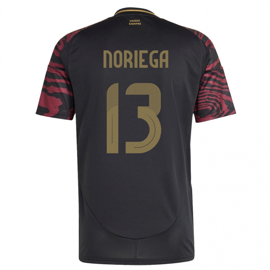 Hombre Fútbol Camiseta Perú Erick Noriega #13 Negro 2ª Equipación 24-26 Argentina