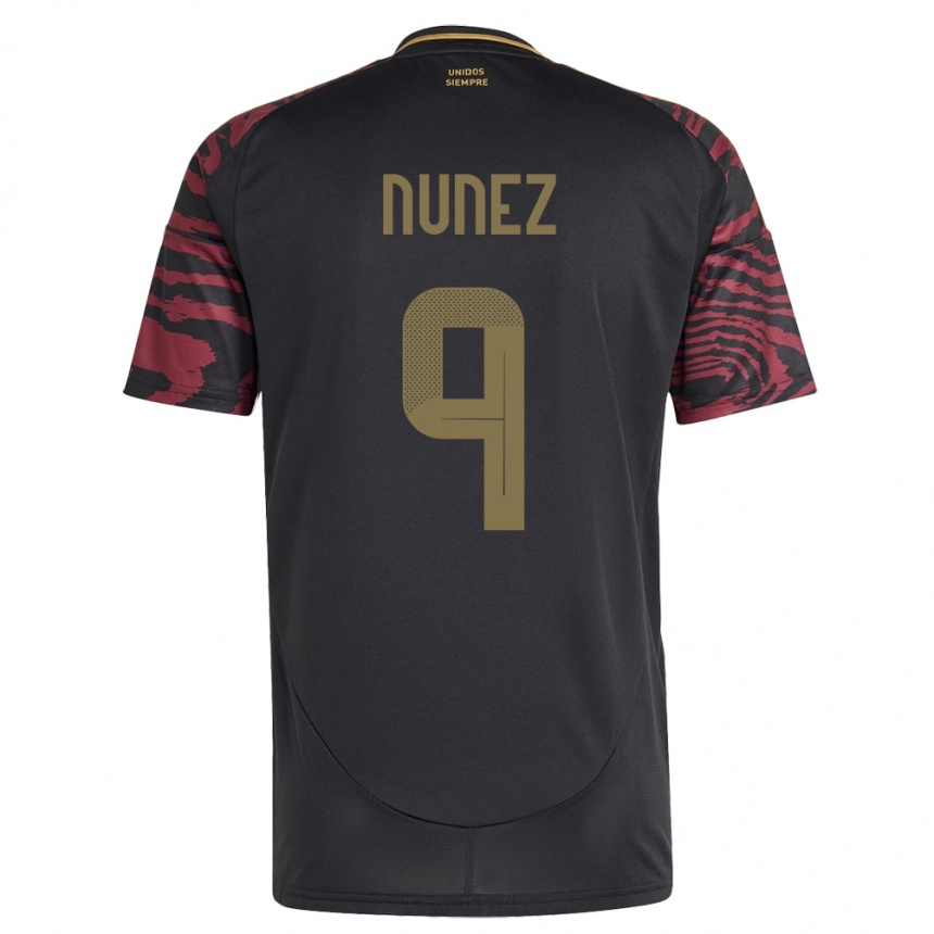 Hombre Fútbol Camiseta Perú Pierina Núñez #9 Negro 2ª Equipación 24-26 Argentina