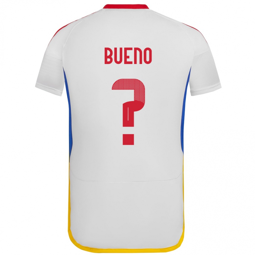 Hombre Fútbol Camiseta Venezuela Jesús Bueno #0 Blanco 2ª Equipación 24-26 Argentina