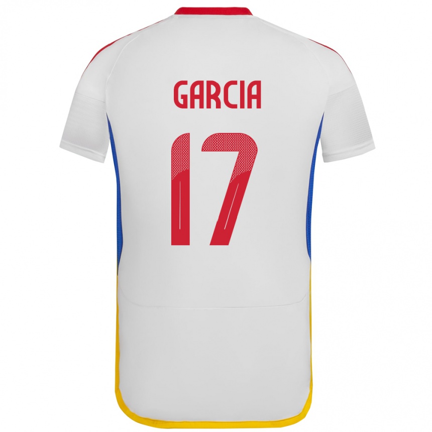 Hombre Fútbol Camiseta Venezuela Gabriela García #17 Blanco 2ª Equipación 24-26 Argentina