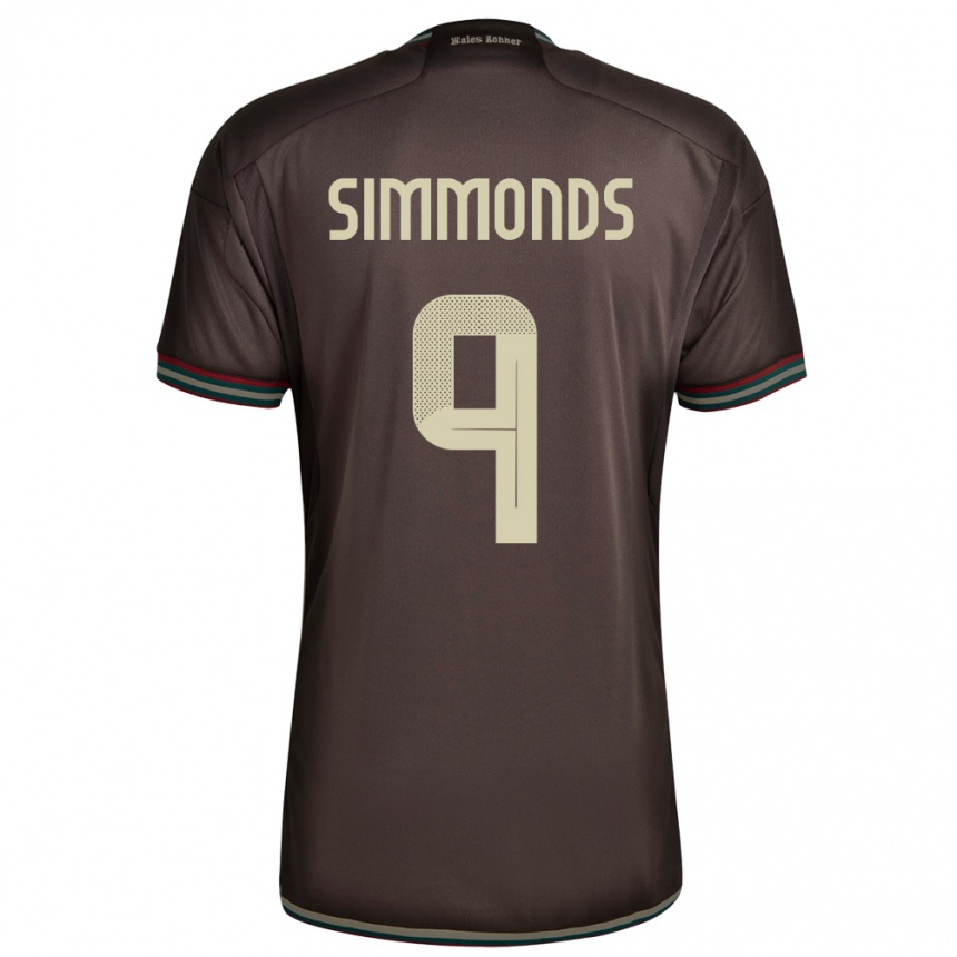 Hombre Fútbol Camiseta Jamaica Kameron Simmonds #9 Marrón Noche 2ª Equipación 24-26 Argentina