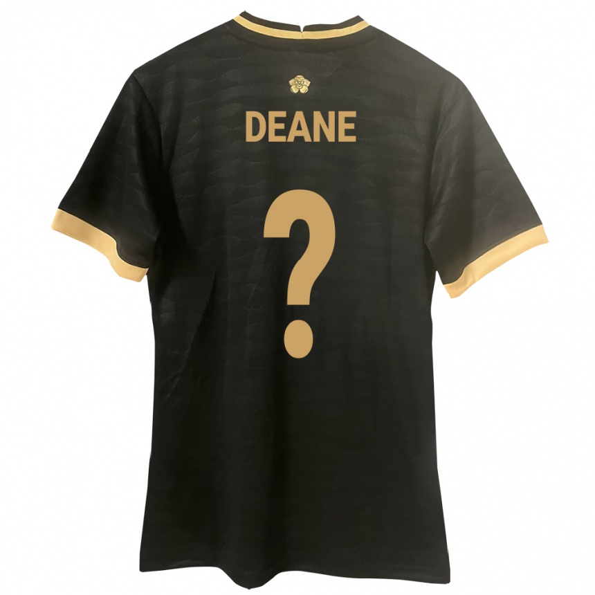 Hombre Fútbol Camiseta Panamá Sean Deane #0 Negro 2ª Equipación 24-26 Argentina