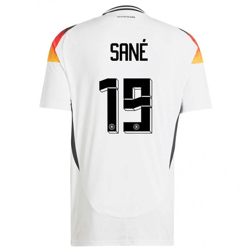 Mujer Fútbol Camiseta Alemania Leroy Sane #19 Blanco 1ª Equipación 24-26 Argentina