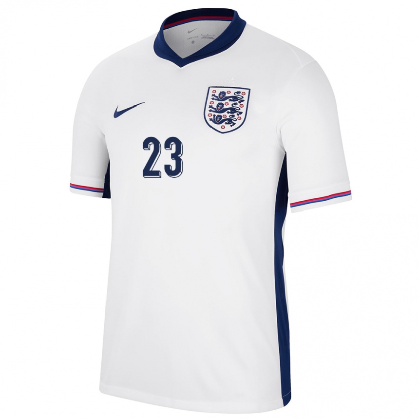 Mujer Fútbol Camiseta Inglaterra Lucy Staniforth #23 Blanco 1ª Equipación 24-26 Argentina