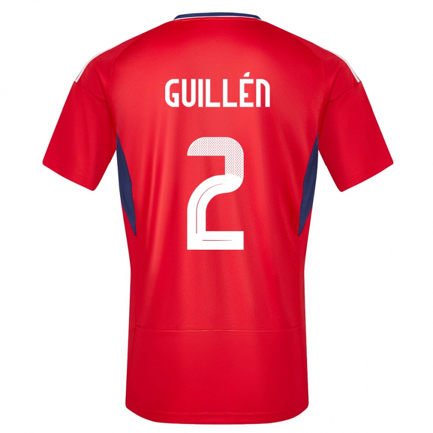 Mujer Fútbol Camiseta Costa Rica Gabriela Guillen #2 Rojo 1ª Equipación 24-26 Argentina