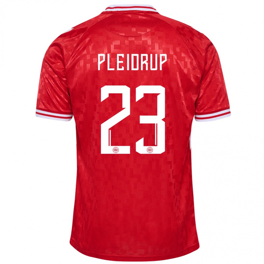 Mujer Fútbol Camiseta Dinamarca Caroline Pleidrup #23 Rojo 1ª Equipación 24-26 Argentina