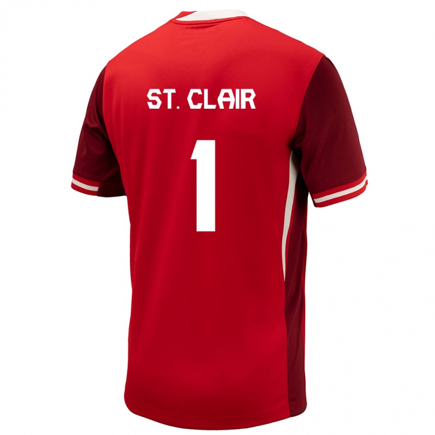 Mujer Fútbol Camiseta Canadá Dayne St Clair #1 Rojo 1ª Equipación 24-26 Argentina