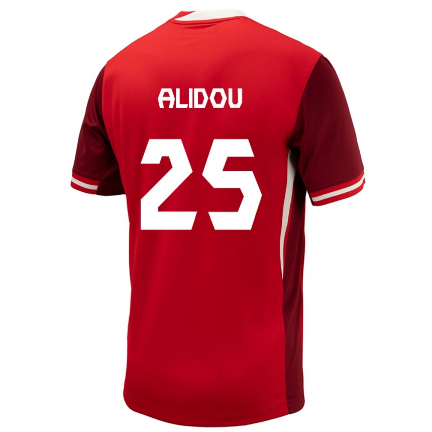 Mujer Fútbol Camiseta Canadá Marie-Yasmine Alidou #25 Rojo 1ª Equipación 24-26 Argentina