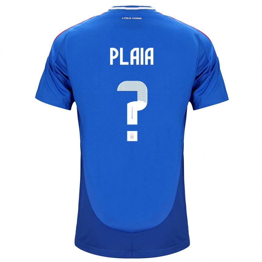 Mujer Fútbol Camiseta Italia Matteo Plaia #0 Azul 1ª Equipación 24-26 Argentina