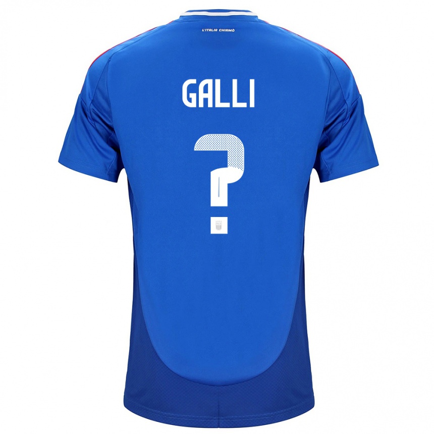 Mujer Fútbol Camiseta Italia Aurora Galli #0 Azul 1ª Equipación 24-26 Argentina