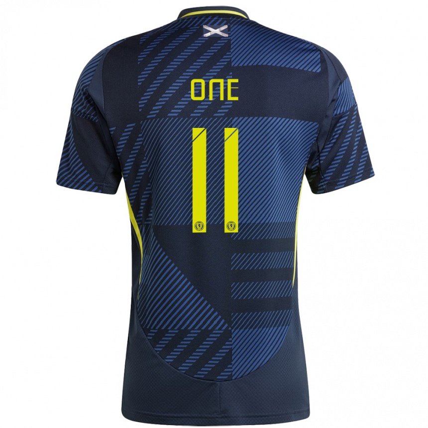 Mujer Fútbol Camiseta Escocia Ryan Oné #11 Azul Oscuro 1ª Equipación 24-26 Argentina