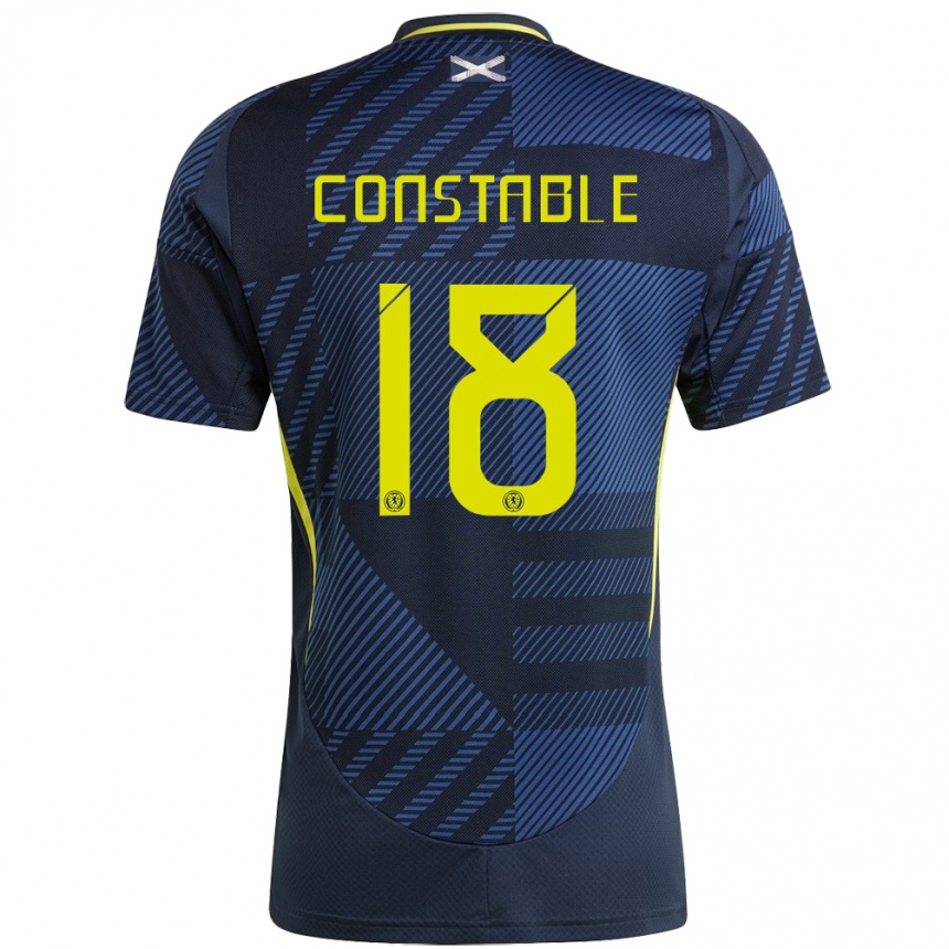 Mujer Fútbol Camiseta Escocia Scott Constable #18 Azul Oscuro 1ª Equipación 24-26 Argentina