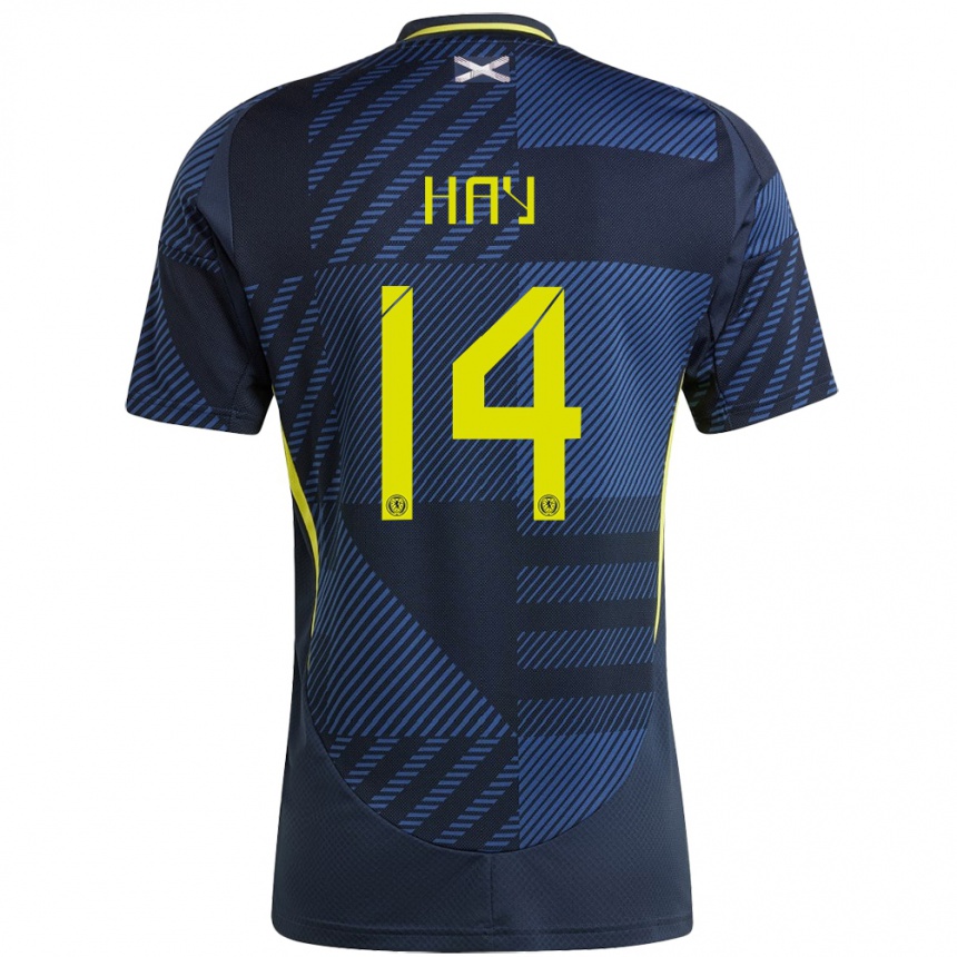 Mujer Fútbol Camiseta Escocia Brogan Hay #14 Azul Oscuro 1ª Equipación 24-26 Argentina