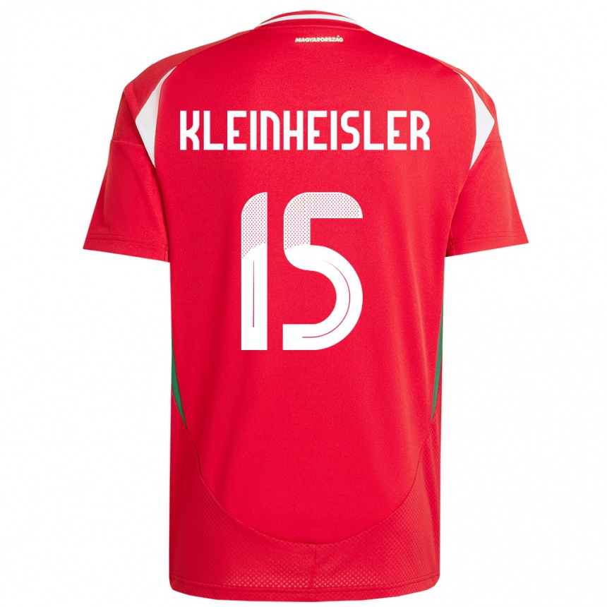 Mujer Fútbol Camiseta Hungría László Kleinheisler #15 Rojo 1ª Equipación 24-26 Argentina