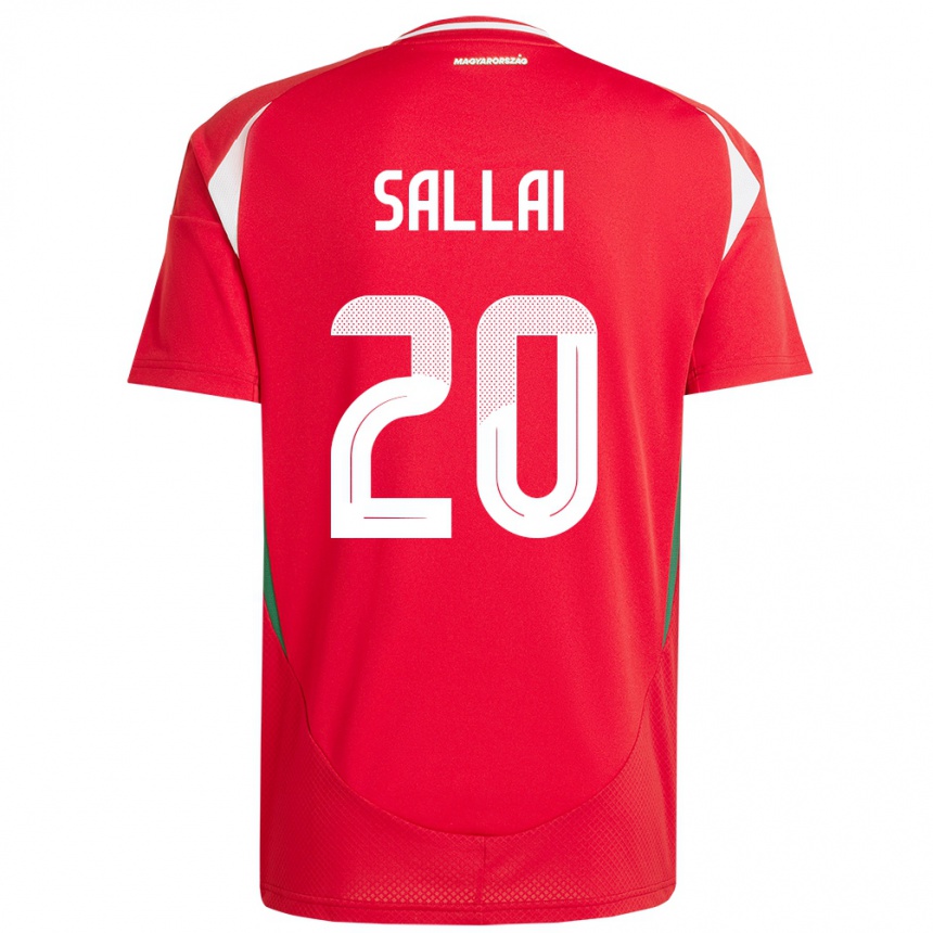 Mujer Fútbol Camiseta Hungría Roland Sallai #20 Rojo 1ª Equipación 24-26 Argentina