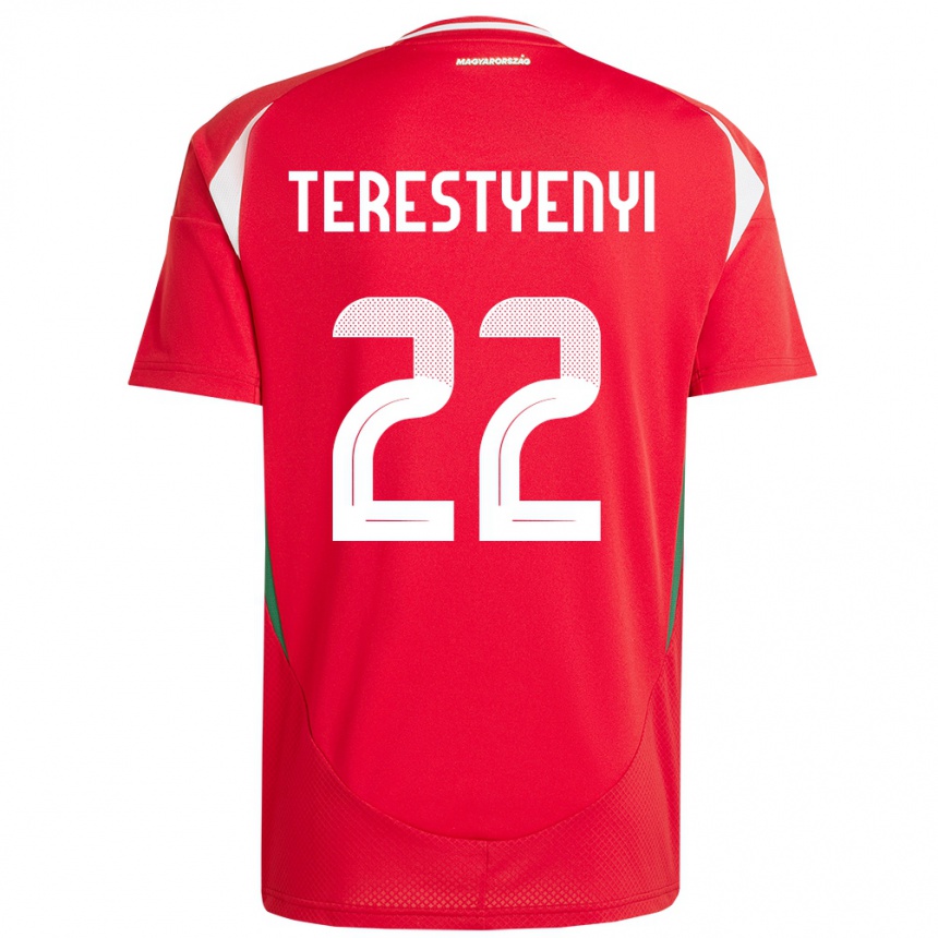 Mujer Fútbol Camiseta Hungría Anna Terestyényi #22 Rojo 1ª Equipación 24-26 Argentina