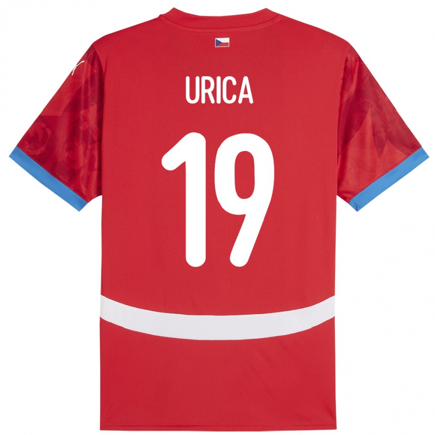 Mujer Fútbol Camiseta Chequia Filip Urica #19 Rojo 1ª Equipación 24-26 Argentina