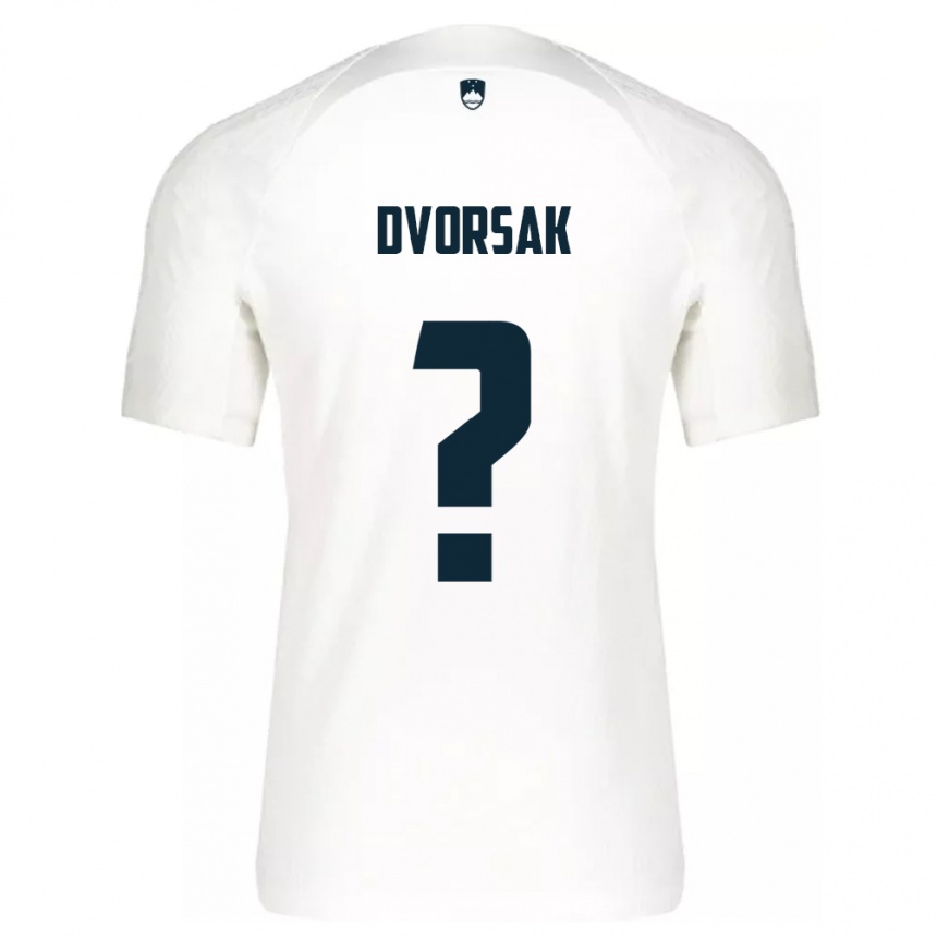 Mujer Fútbol Camiseta Eslovenia Matej Dvorsak #0 Blanco 1ª Equipación 24-26 Argentina