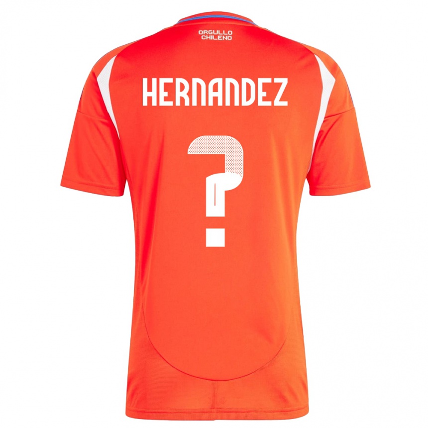 Mujer Fútbol Camiseta Chile Camilo Hernández #0 Rojo 1ª Equipación 24-26 Argentina