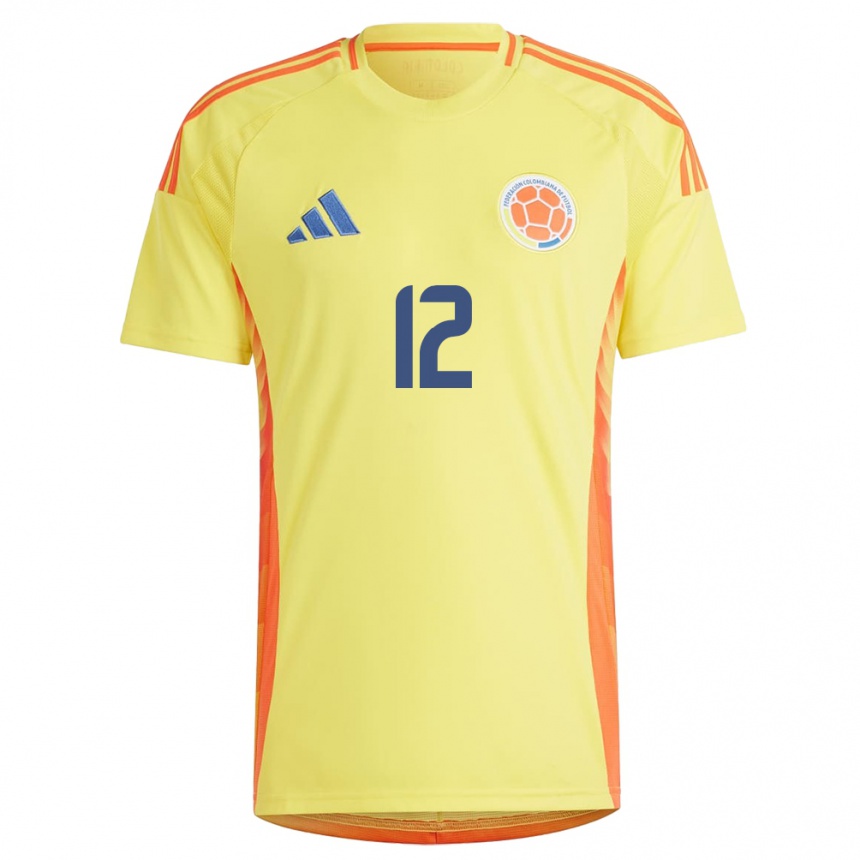 Mujer Fútbol Camiseta Colombia Juan Gómez #12 Amarillo 1ª Equipación 24-26 Argentina