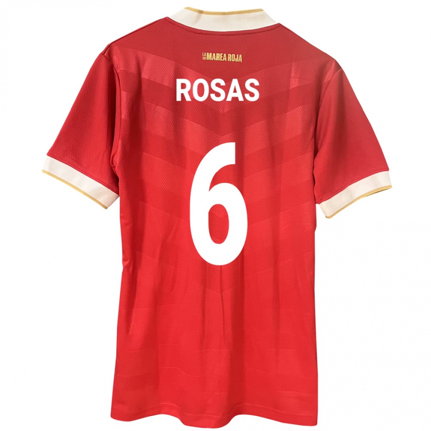 Mujer Fútbol Camiseta Panamá Meredith Rosas #6 Rojo 1ª Equipación 24-26 Argentina