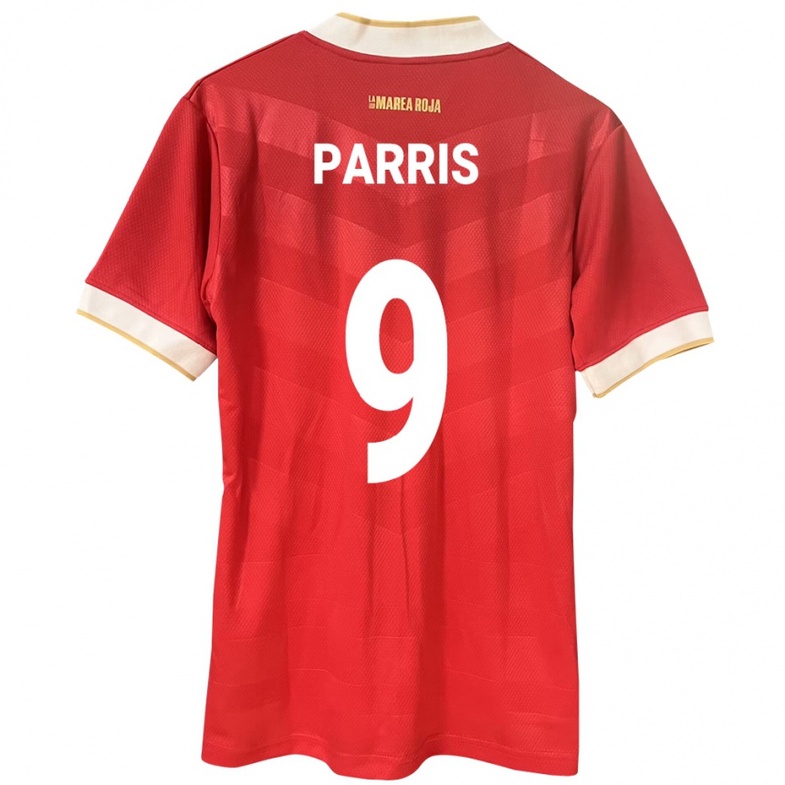 Mujer Fútbol Camiseta Panamá Katherine Parris #9 Rojo 1ª Equipación 24-26 Argentina