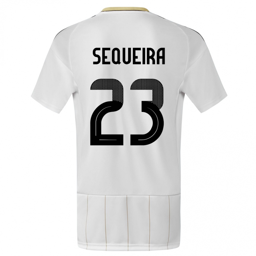 Mujer Fútbol Camiseta Costa Rica Patrick Sequeira #23 Blanco 2ª Equipación 24-26 Argentina