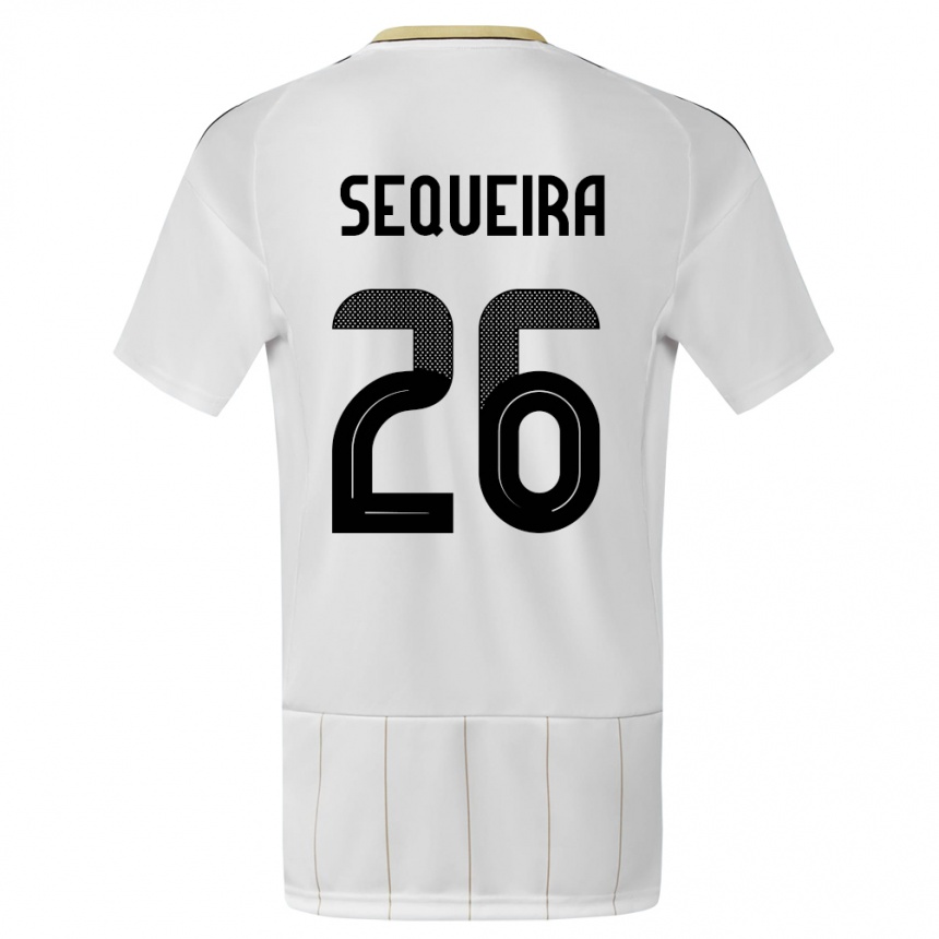 Mujer Fútbol Camiseta Costa Rica Douglas Sequeira #26 Blanco 2ª Equipación 24-26 Argentina