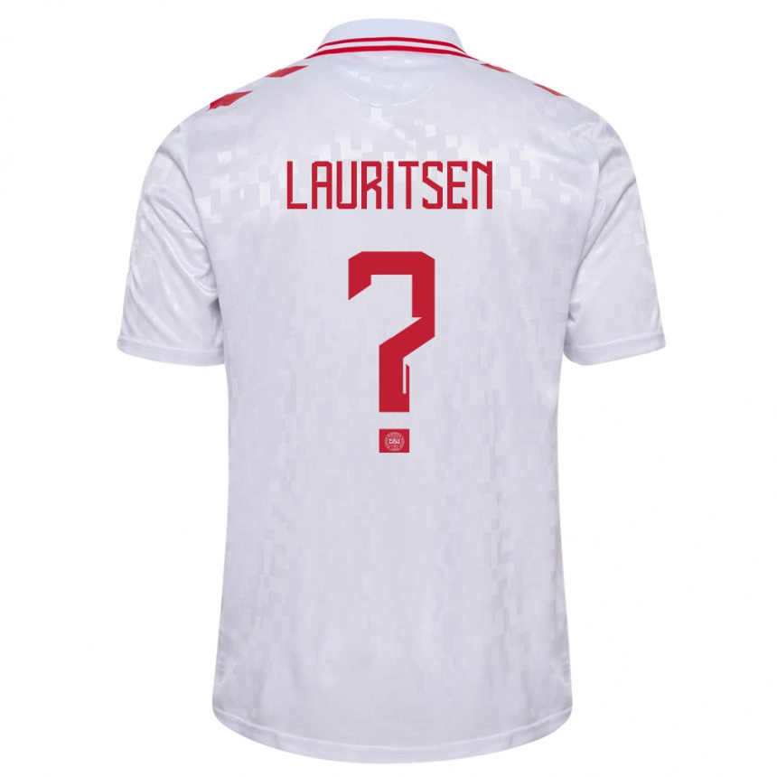 Mujer Fútbol Camiseta Dinamarca Mads Lauritsen #0 Blanco 2ª Equipación 24-26 Argentina