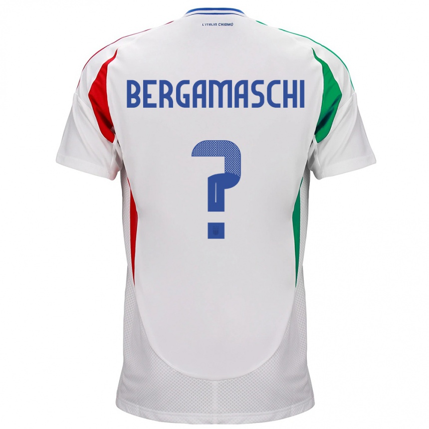 Mujer Fútbol Camiseta Italia Valentina Bergamaschi #0 Blanco 2ª Equipación 24-26 Argentina